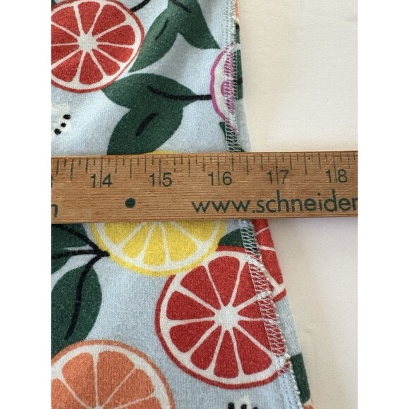 Hanna Andersson 2 Pc Pajama Short Set Size L Blue Sleeveless Cotton Citrus Fruit - Picture 10 of 16